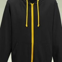 Full Zip Black Zoodie including Stratford on Avon AC on the back